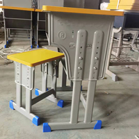 Bureau d'étudiant moderne de haute qualité, structure métallique, multifonctionnel, pour l'apprentissage en classe