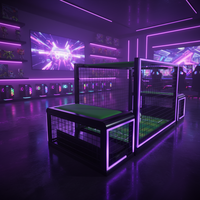 Machine de jeu de football de table interactive multijoueur, construction en métal et plastique, prise en charge de l'anglais pour bars et maisons - Football de table sous la table