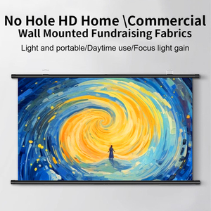 Alr Màn hình máy chiếu điện tử cơ giới rạp hát tại nhà có thể thu vào tường 100 tốt nhất chống ánh sáng alr Màn hình máy chiếu - Product Image 2