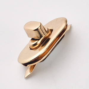 Cierre de Hebilla Ovalado con Bloqueo Giratorio, Chapado en Oro Rosa, Acero Laminado en Frío, para Bolsos y Cajones - Product Image 3