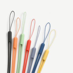 <b>Mobile</b> Solid Colour Soft Rubber Cell Wrist <b>Strap</b> <b>Phone</b> Case Custom Short Silicone Lanyard - Product Image 4