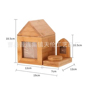 Wooden pet <b>urn</b>, dog memorial box, <b>cat</b> pet supplies, wooden <b>urn</b>, photo frame, pet keepsakes - Product Image 5