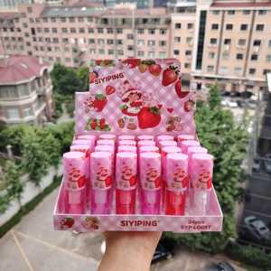 Siyiping Straw Berri Short coke Farbwechsel ndes Lippen öl Natürliches feuchtigkeit spendendes und pH-adaptives glänzendes Finish - Product Image 2