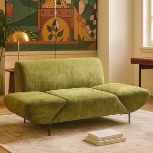 Poltrona Singola in Tessuto Casual, Moderna con Bracciolo Girevole, Imbottita Stile Anticato, a <span class=keywords><strong>L</strong></span>, Ecologica, Modulare per Scuola e Officina - Product Image 6