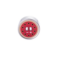 Microphone à condensateur électret (ECM) unidirectionnel 16*6.3mm avec plaques de soudure, noyau de microphone haute stabilité pour microphone de conférence