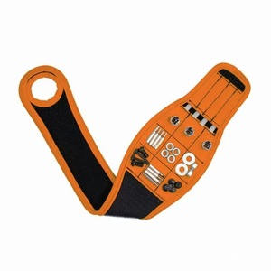 Support magnétique pour outils de poignet, bracelet ajustable à boucle auto-agrippante, aimant puissant pour vis, écrous, embouts, pièces métalliques, conception à boucle de rangement - Product Image 2