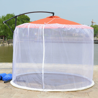 Auvent en maille Roma avec fermeture éclair - Moustiquaire de terrasse, abri de camping extérieur, tente pare-soleil