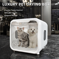 LQ-HG003 82L Séchoir automatique de luxe pour animaux de compagnie, ultra silencieux, 71L, en plastique, avec contrôle intelligent de la température et alimentation en air à 360 degrés