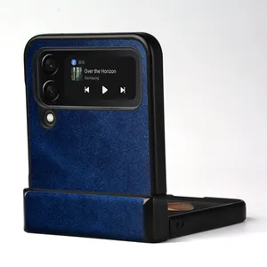 Funda para Samsung Galaxy Z Flip 4 <span class=keywords><strong>Flip4</strong></span> 5G coque de lujo de cuero Vintage funda protectora completa para Samsung Galaxy Z Flip 4 - Product Image 5