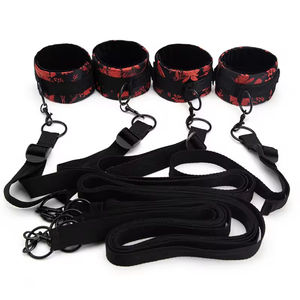 Kit de Bondage Sexual al por Mayor, Correas de Cama Estilo Chino, Amarras para Tobillos, Juego de Restricciones para Cama con Juguetes Sexuales para Mujer - Product Image 2