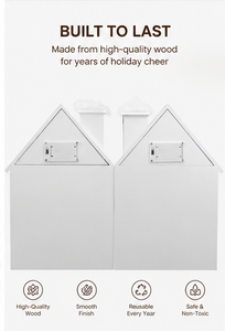 Custom White House Shaped Advent Calendar <b>Box</b> with Twin Chimneys Rigid Cardboard <b>Christmas</b> Blind <b>Box</b> Mystery Packaging <b>Box</b> - Product Image 6