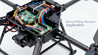Harnais de câblage UAV personnalisé Molex 5016461800, connecteur en cuivre étamé pas de 2,0 mm vers câble PVC série J JR-3P pour drone
