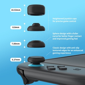 PlayVital Performance Anti-Slip Thumb Grips for <b>Nintendo</b> <b>Switch</b> 2 - Textured Joystick Caps - Product Image 5