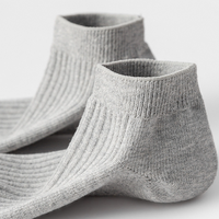 Chaussettes courtes unisexes en coton peigné pour hommes 2026 – Chaussettes côtelées douces et confortables pour le quotidien