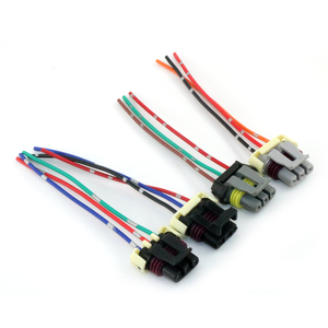 Connecteurs et bornes de faisceau de câbles pour batteries rondes Lucas Rists, magnétiques haute tension, à 3 broches, à éclisse coulissante, modèle DJ7033Y-1.5-21 - Product Image 2