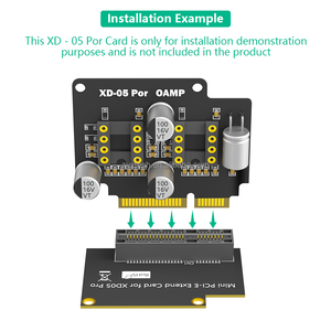 <span class=keywords><strong>Tarjeta</strong></span> Extensora Mini <span class=keywords><strong>PCI</strong></span>-E para XD05 Pro, Extensión en Ángulo Recto <span class=keywords><strong>de</strong></span> 90 Grados, Integridad <span class=keywords><strong>de</strong></span> Señal <span class=keywords><strong>de</strong></span> Alta Velocidad para Diseños Compactos - Product Image 5