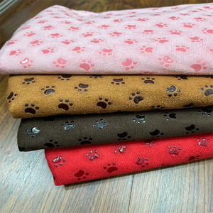 Tissu en feutre antidérapant en microfibre imprimé fleurs de prunier et <span class=keywords><strong>pois</strong></span> pour matelas - Product Image 3