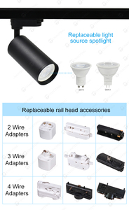 Đèn Led Theo Dõi Thương Mại Chất Lượng Cao Hệ Thống Chiếu Sáng Pha 2 3 <span class=keywords><strong>4</strong></span> Dây Đèn Chiếu Sáng Vỏ Nhôm Không Nhấp Nháy - Product Image 5