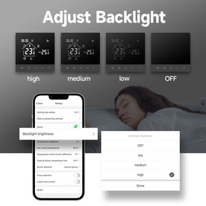 Termostato de ambiente <span class=keywords><strong>programable</strong></span> semanal inteligente con Wi-Fi 3A para calefacción por suelo radiante de agua - Product Image 4