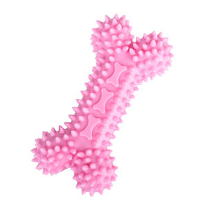 Juguetes para perros con forma de hueso más nuevos, juguetes para mascotas TPR rosas, juguetes duraderos para mascotas para todas las estaciones - Product Image 6