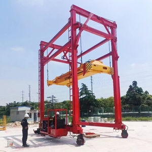 Xách tay 20ft 40 feet Mini <span class=keywords><strong>container</strong></span> mast Lift di động du lịch Lift straddle tàu sân bay <span class=keywords><strong>container</strong></span> nâng giàn rtg cần cẩu - Product Image 2