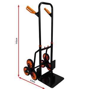 Chariot à main professionnel OEM chinois en acier inoxydable, réglable, à 6 roues, pour plateformes d'escalade, capacité de charge 120 kg - Product Image 1