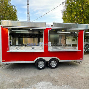 Camion de restauration rapide mobile personnalisé OEM pour la vente de nourriture en plein air, cuisine entièrement équipée, camion de vente ambulante, snacks, chips et plus, remorque - Product Image 2