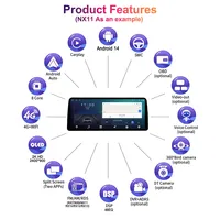Autoradio 12,9 pouces pour Peugeot 3008 4008 5008 2016-2022 CarPlay Android Auto WIFI DSP Lecteur multimédia stéréo GPS Navi Cadre 12,3 pouces