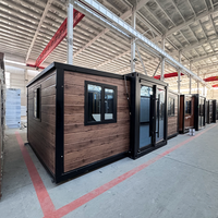 Maisons conteneurs préfabriquées extensibles de 40, 20 et 30 pieds en gros, maisons de transport préfabriquées, maisons portables à 2 chambres