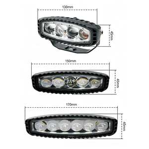 Lampe de travail <span class=keywords><strong>LED</strong></span> bicolore blanc-jaune 12-24V pour voiture, SUV, VTT, camion, moto tout-terrain, phare de conduite DRL à lentille 4D - Product Image 3