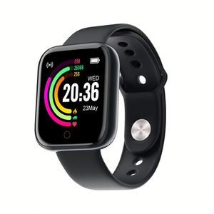 Montre Connectée Y68 D20 <span class=keywords><strong>Hryfine</strong></span> Sport Fitness Suivi Cardiaque et Sommeil Appel Bluetooth, Économique pour Garçons Filles - Product Image 1