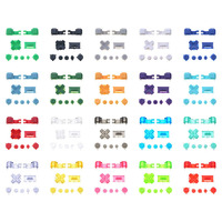 Ensemble complet de boutons en plastique A B L R LR bouton marche/arrêt bouton de Volume touche d-pad pour Console Gameboy Advance GBA SP