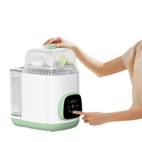 Stérilisateur et Sécheur Électrique pour Biberons, Nettoyage par Pulvérisation Haute Pression, Désinfection UV-C LED, Acier Inoxydable, PP de Qualité Alimentaire, Faible Niveau de Bruit