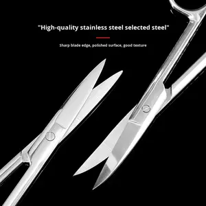 Tıbbi Gazlı Bez Makası Paslanmaz Çelik Düz/Kavisli Başlık Bandaj Pansuman Dikişlerinin Çıkarılması Cerrahi Oftalmik Kullanım Sınıf I - Product Image 2