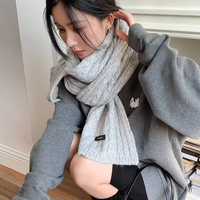 Écharpes longues pour femmes de couleur unie élégantes, écologiques, en jacquard, 100% polyester, accessoire de mode d'hiver pour un usage quotidien