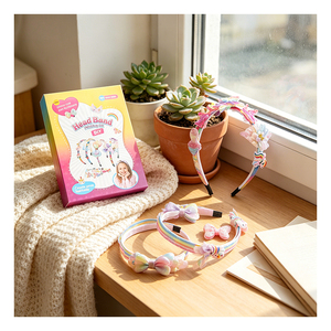 Set de Diademas para Niñas con Diseño de Princesa, Corona de Mariposa, Flores, Lazos y Pegatinas, Manualidades, Regalo para Fiestas, Caja de Juguetes - Product Image 3
