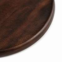 Stock disponible aux États-Unis, 100 pièces en gros, supports de gravure laser vierges ronds en bois de noyer pour cadeaux d'entreprise, de mariage et de pendaison de crémaillère