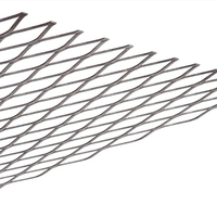 Maille de diamant en acier inoxydable 4x8 pieds, maille métallique expansée, maille de gouttière, maille métallique expansée, grilles