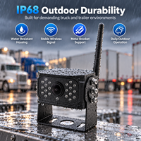 Caméra de recul sans fil AHD pour camion, vision nocturne WiFi 1080P/720P IP68, application Android/iOS, pour remorque, bus, fourgon, flotte, OEM