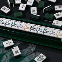 MAHJ ALA MODE the Exotics - Collection de tuiles Tigres Blancs 160 tuiles en acrylique pour Mahjong américain