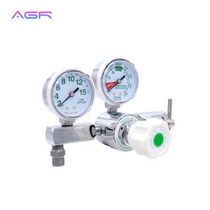 Réducteur de pression <span class=keywords><strong>double</strong></span> avec manomètre et débitmètre, régulateur d'oxygène médical - Product Image 5