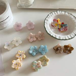 Mini pinces à cheveux en forme de fleur pour filles, élégantes, gracieuses, chics, tendance pour femmes, accessoires pour cheveux - Product Image 4