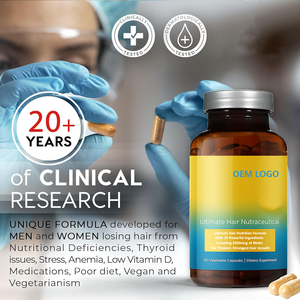 Suplemento Dietético para el Crecimiento y Calidad del Cabello, Mejora la Salud del Folículo Capilar, Incluye 5000mcg de Biotina en Cápsulas, Artículo en Oferta - Product Image 4