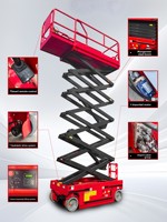 Plateforme de travail aérienne mobile électro-hydraulique, mini-élévateur à ciseaux compact, véhicule de travail élévateur automoteur entièrement automatique