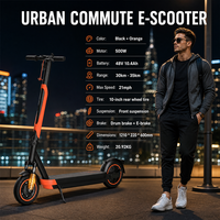Trottinette électrique urbaine pliable à double freinage électronique et suspension avant, portable pour adultes, idéale pour les trajets quotidiens en ville - Meilleures ventes