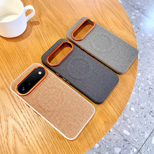 แฟชั่นเนื้อผ้าแม่เหล็กเคสโทรศัพท์สำหรับกูเกิลพิกเซล 11 โปร XL 10 ไร้สายชาร์จกันกระแทกฝาครอบป้องกันด้านหลัง - Product Image 2