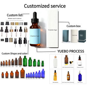 कॉस्मेटिक ड्रॉपपर बोतल 30 मिली सीरम ड्रॉपपर बोतल कस्टम जैतून का ठंस्टेड ग्लास ड्रॉपर की बोतलें - Product Image 5