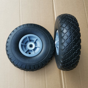 ล้อโฟม PU 300-4 ยางนิ่มสีน้ำเงิน สำหรับรถเข็นเครื่องมือ รถเข็นมือ - Product Image 1