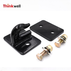 Welded Hook Plate With Bolts Forged Loader Tractor Hook Powder Coated Agricultural Machinery Parts 6 In Chain Size - Product Image 2