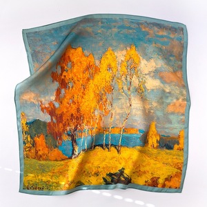 Sciarpa di seta di puro gelso di lusso in seta pura Bandana Designer Foulard personalizzata <span class=keywords><strong>per</strong></span> le <span class=keywords><strong>donne</strong></span> con Logo - Product Image 6